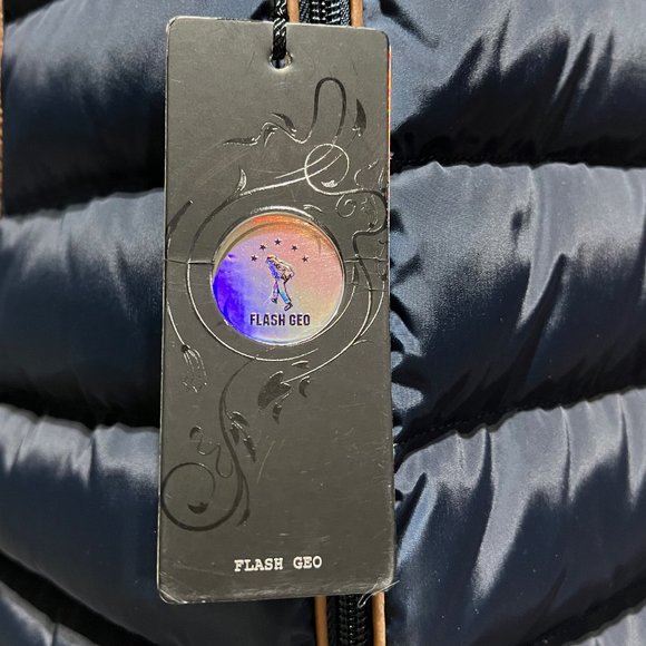 NEW Duck Down Flash Geo Super Warm Winter Coat & Puffer Jacket Plus Size - Picture 13 of 16